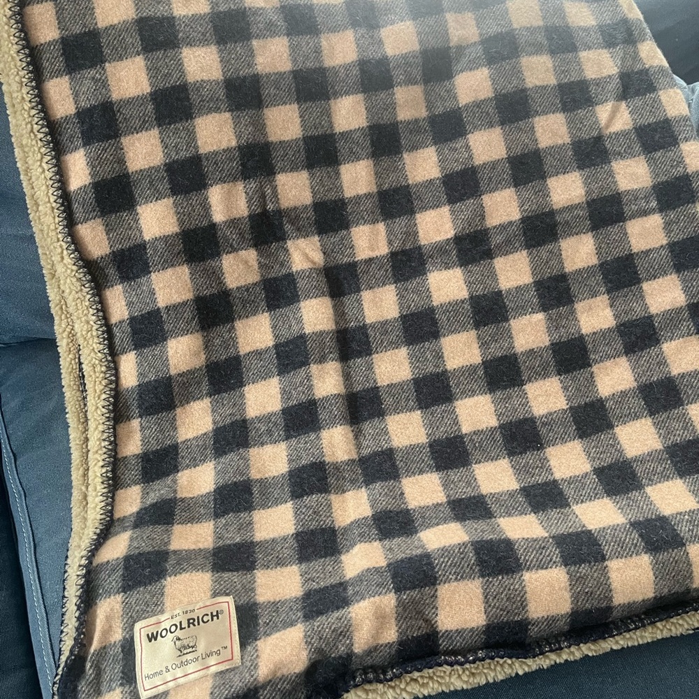 Woolrich Sherpa Plaid Blanket